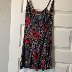 Abercrombie & Fitch Floral Print Top - Pink and Blue